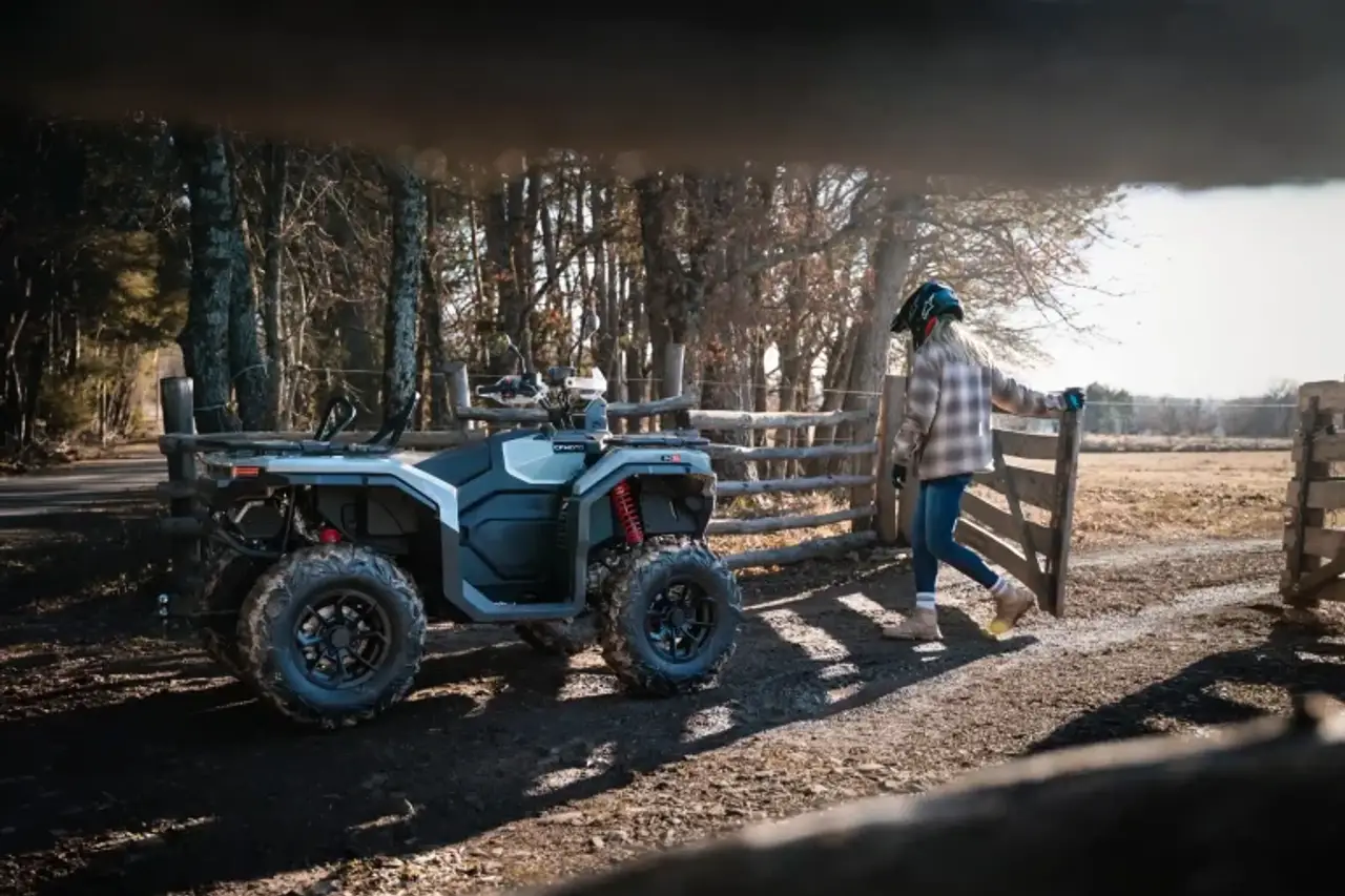 Utility quad ready for work on a rural property